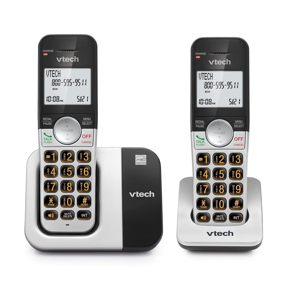 VTech Cordless Phone System VG231-2 2 Handsets Big Display DECT 6.0‎